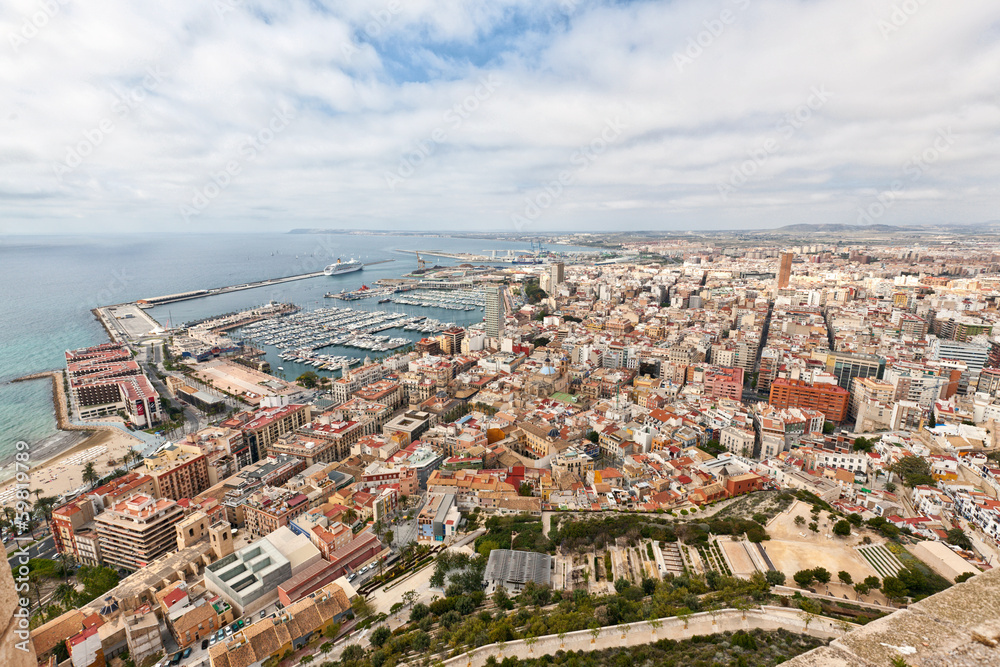 Port and marina in Alicante, Spain