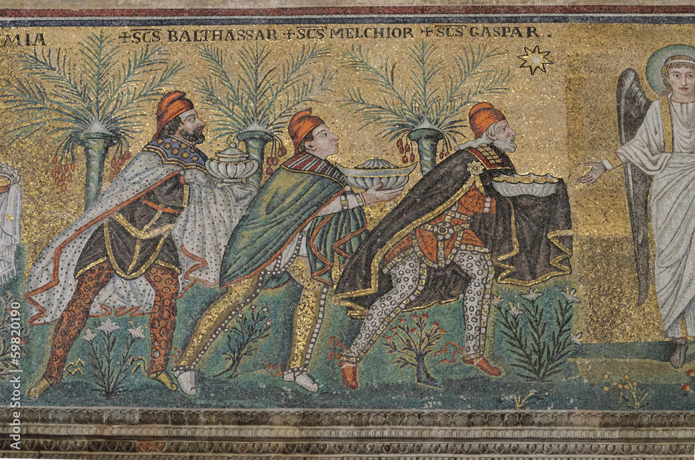 Magi mosaic, Sant'apolinare nuovo, Ravenna