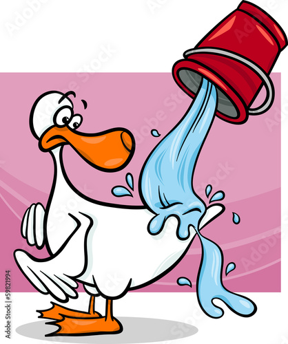 water off a ducks back cartoon