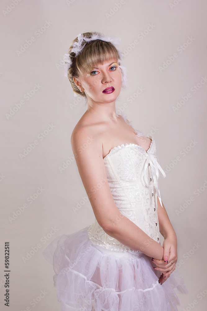 Portrait of a beautiful young blonde girl with beautiful hair Portrait of a beautiful young blonde girl with beautiful hair