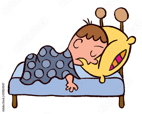 boy oversleep