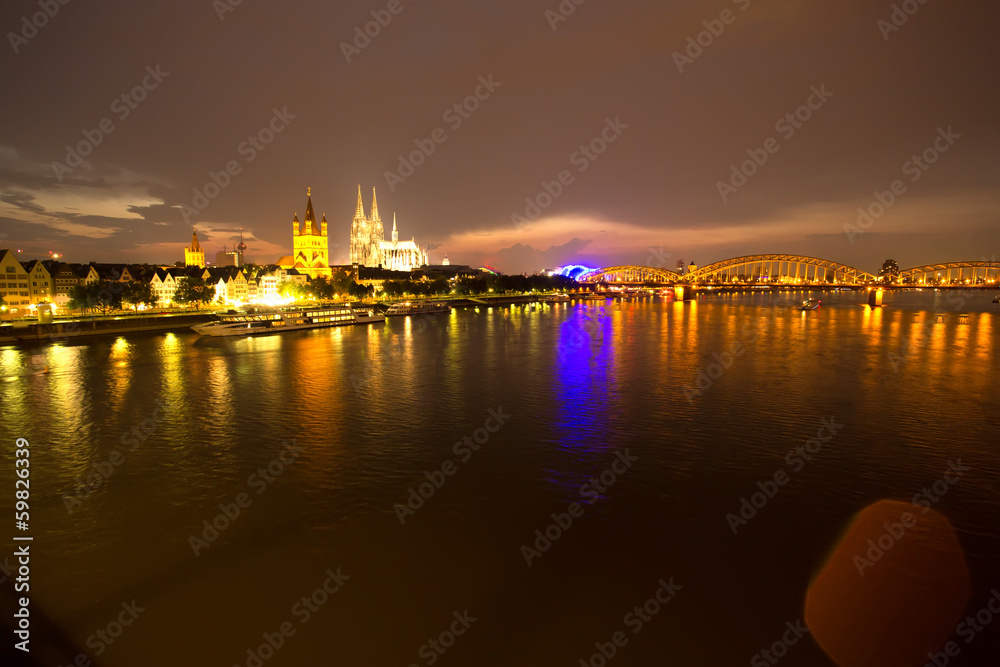 Cologne at night