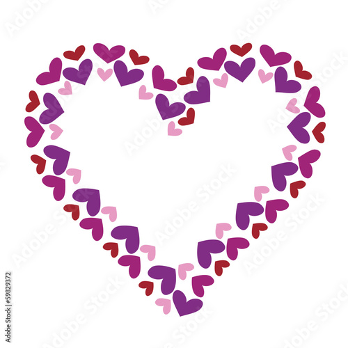 Valentine heart decorative frame