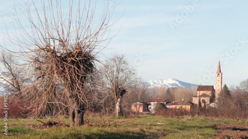 soun of bells from ancient church (Pieve di Suno) photo