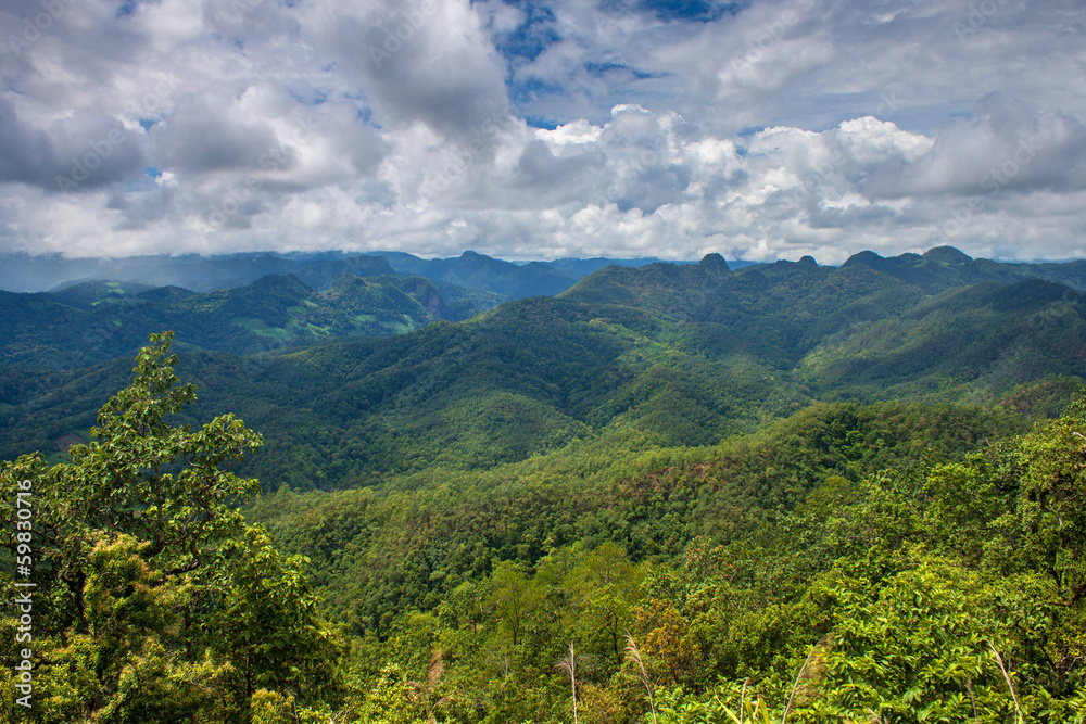 Mountains in northern Thailand