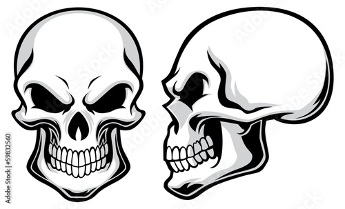 cartoon skulls