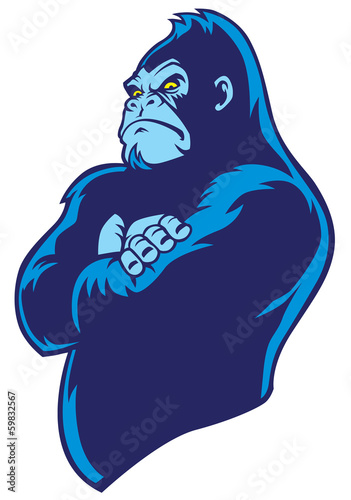 crossed arm gorilla