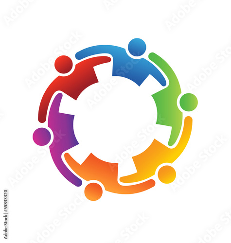 Vector Teamwork Embrace 6