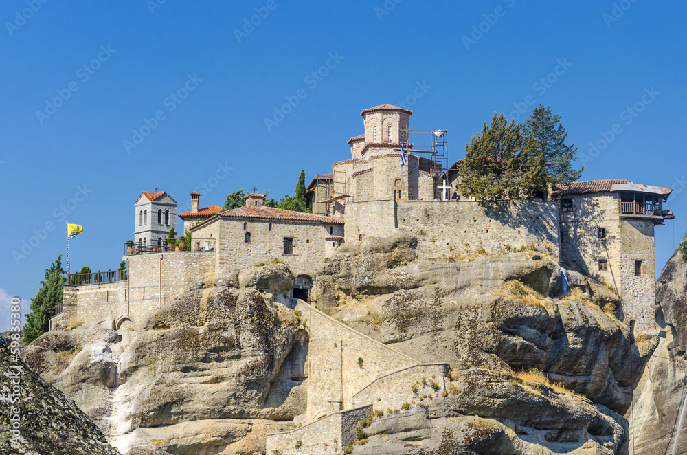 Meteora monastery in Greece. UNESCO