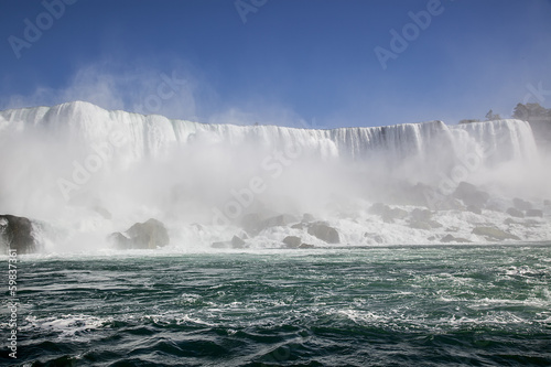 Niagara fall and river.