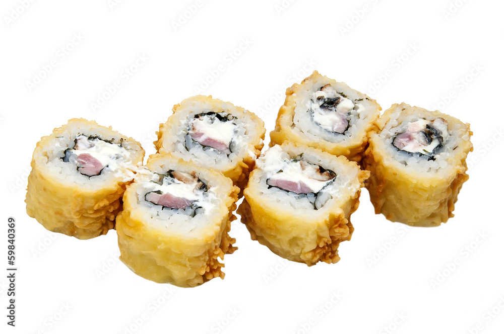 delicious seafood sushi at a Japanese restaurant delicious seafood sushi at a Japanese restaurant