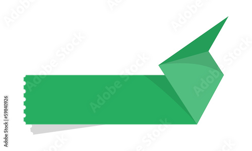 The blank folded tag