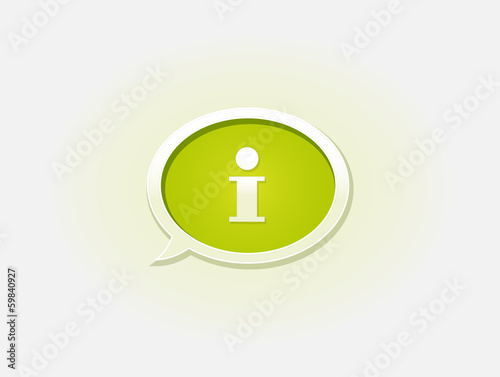 The info glossy bubble
