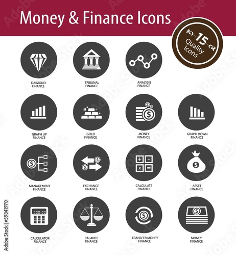 Money and Finance icons,vector