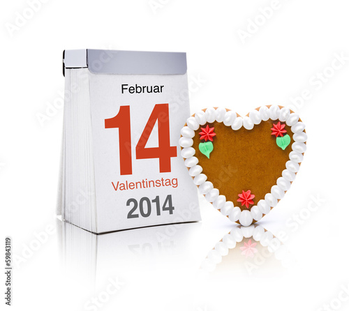 14. Februar und Lebkuchenherz