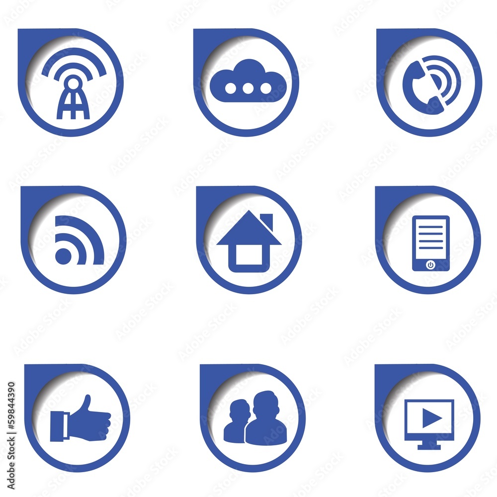 Social media icon,on white background,vector Social media icon,on white background,vector