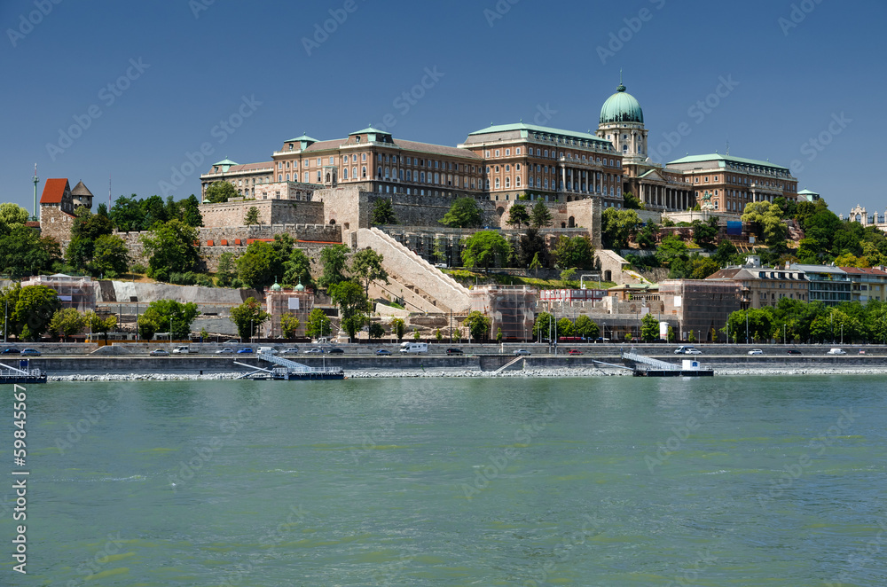 Danube River and Buda Castle, Budapest