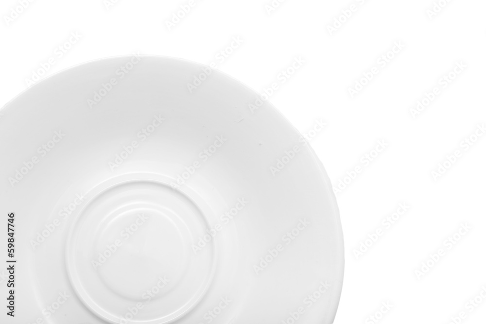 saucer on a white background saucer on a white background