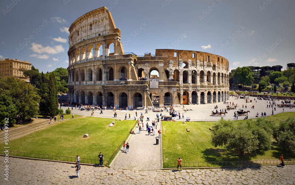 Obraz premium Piazza del Colosseo, Rzym