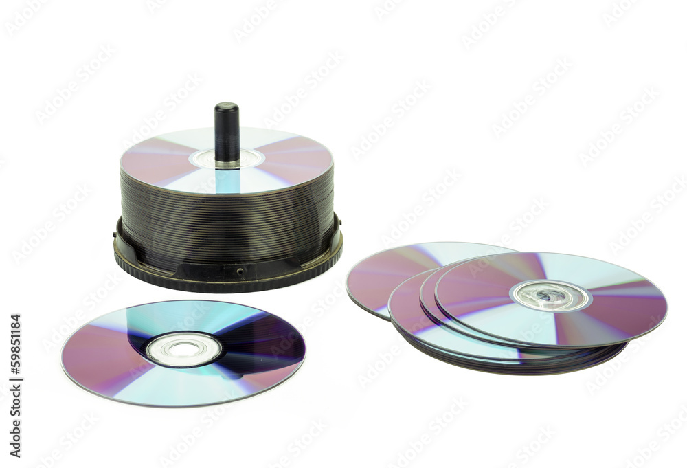 Isolate digital disk on white background Isolate digital disk on white background