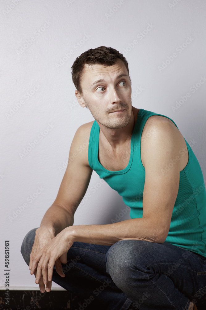 Sitting on the floor a Sitting on the floor a