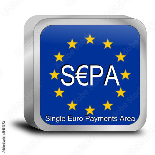 SEPA - Single Euro Payments Area - Button
