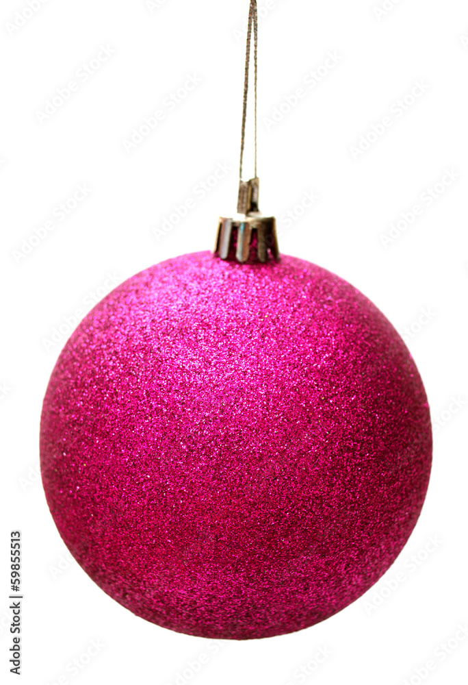 Pink christmas ball
