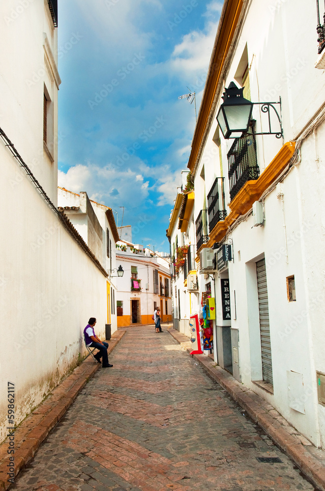 Old town of the famous city Granada in Spain