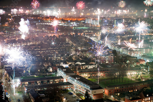 Fireworks on new years eve