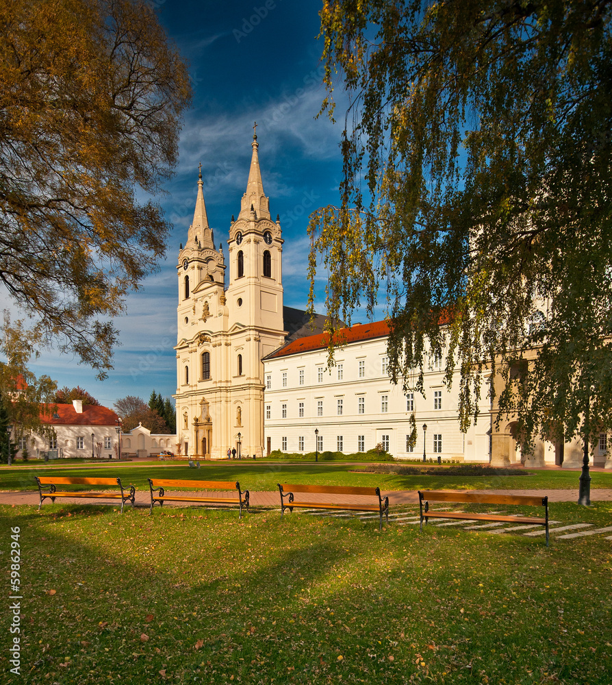 Cistercian Zirc Abbey in Zirc, Hungary