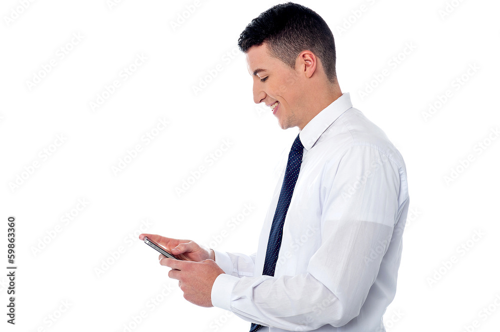 Businessman using mobile phone Businessman using mobile phone