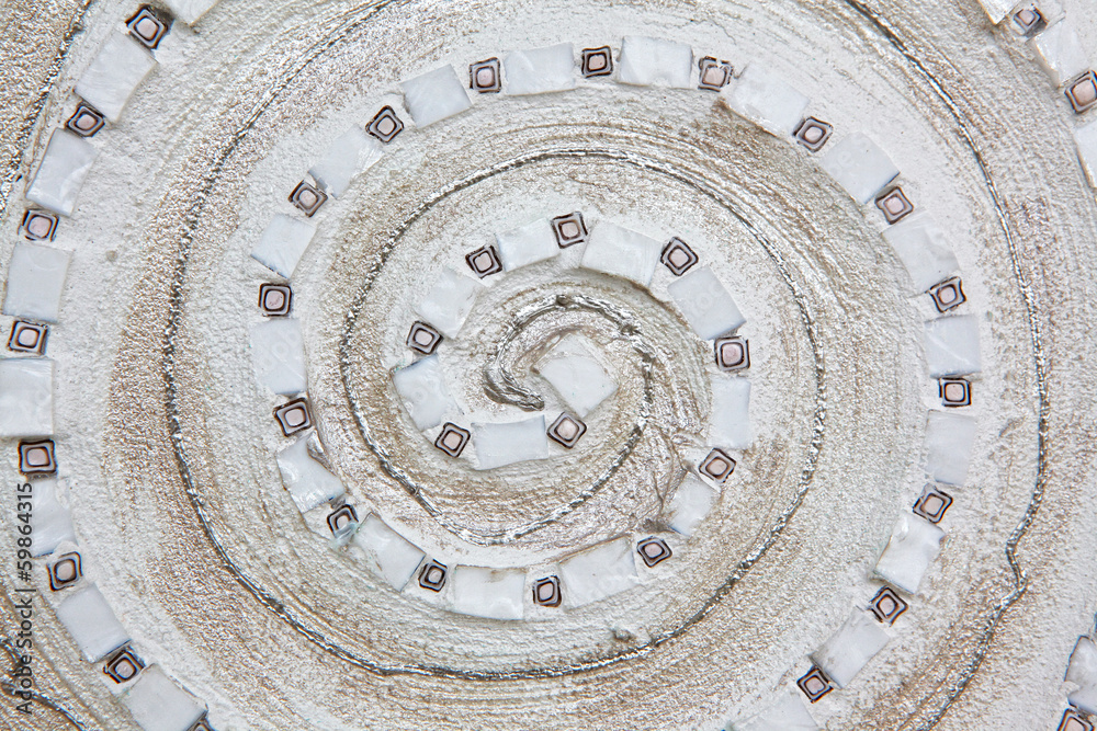 White mandala close-up