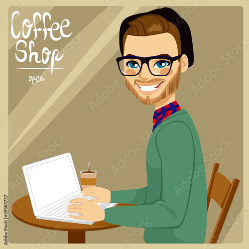 Man In Coffee Shop