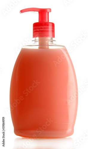 Wallpaper Mural Bottle with liquid soap isolated on white Torontodigital.ca