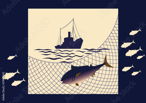 Fishing at sea