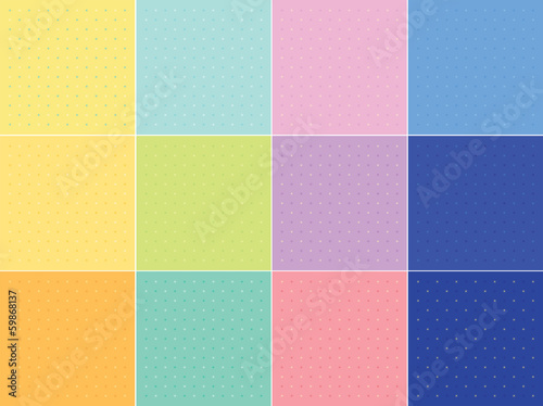 Twelve vector backgrounds star patterns