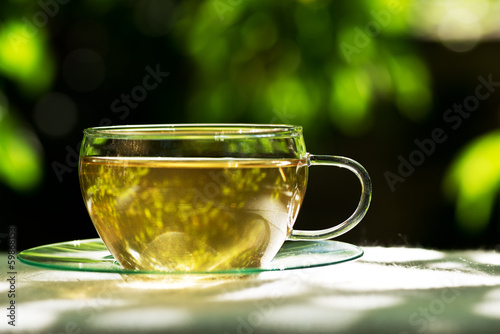tea with herbaceous plant