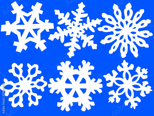 Snowflakes illustration - vector