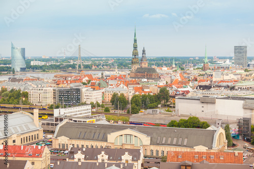Aerial view of Riga