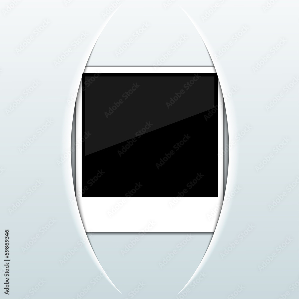 Vector photo on blue background. Eps 10 Vector photo on blue background. Eps 10