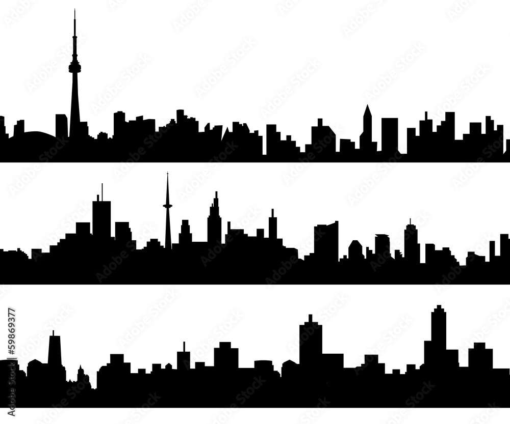 City Skyline Set - Vector