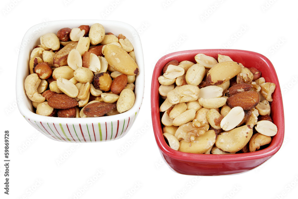 Mixed Nuts in Bowls Mixed Nuts in Bowls