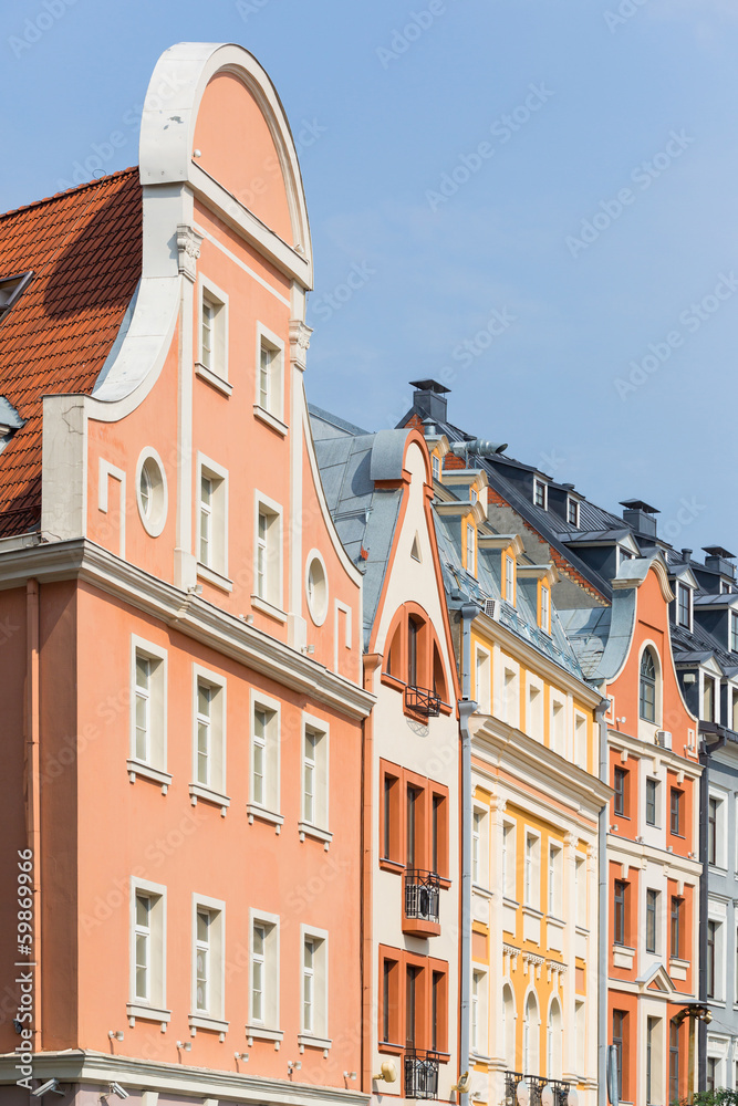 Typical Houses in Riga, Latvia
