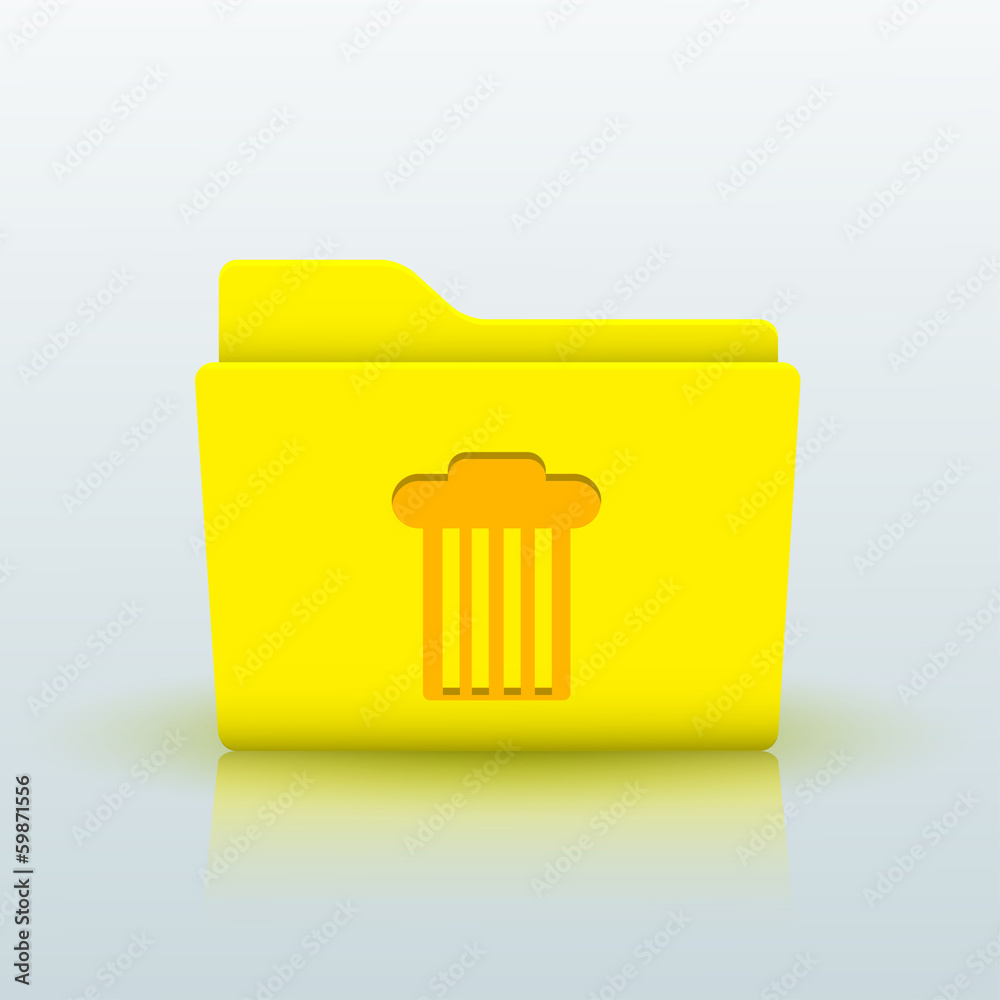 Vector yellow folder on blue background. Eps10 Vector yellow folder on blue background. Eps10