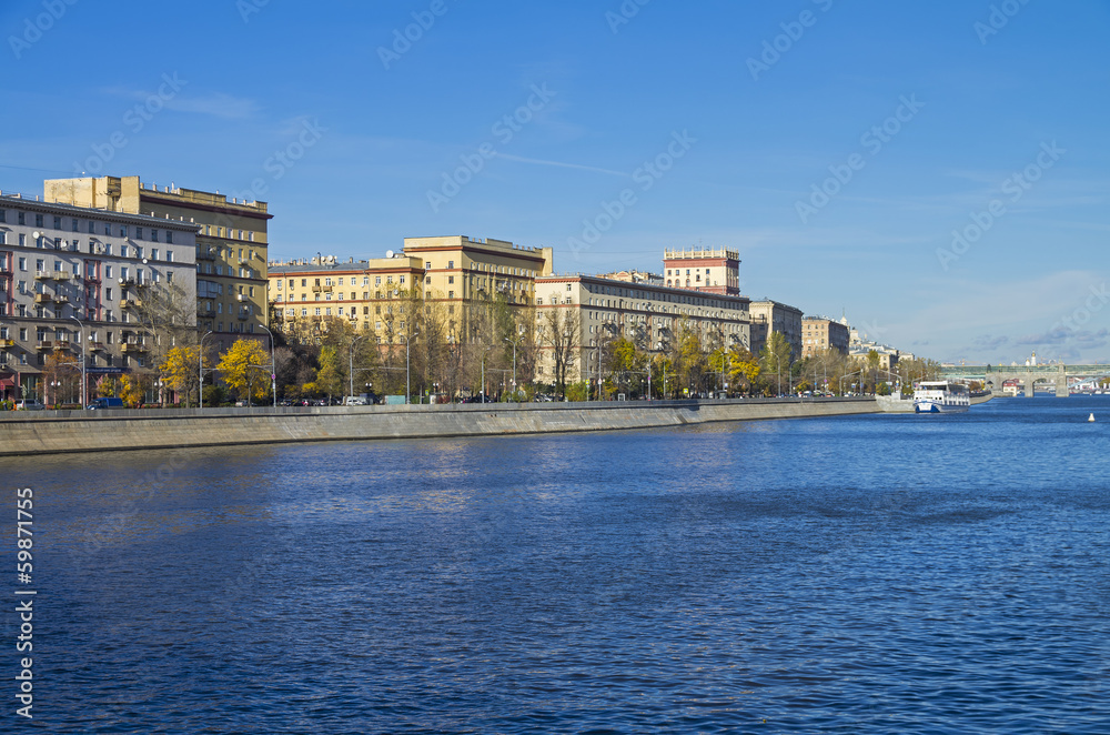 Embankment of the Moskva River. 