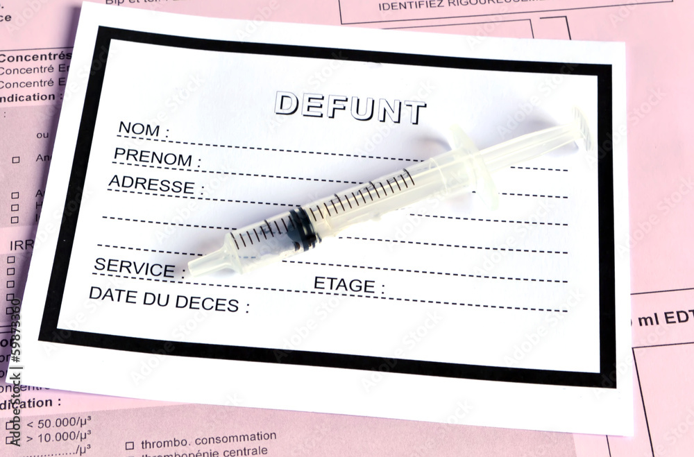 Formulaire de défunt