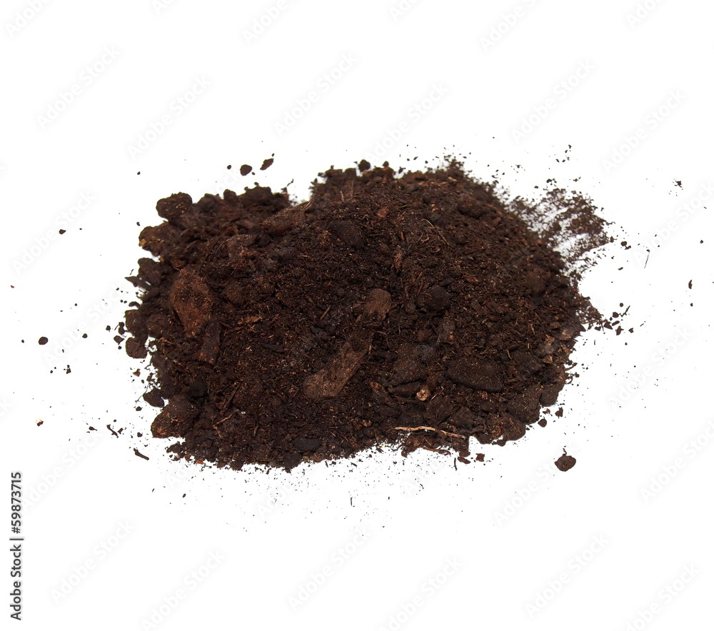 dirt isolated on white background dirt isolated on white background