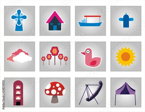 cartoon elements