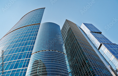 modern office buildings in central Moscow