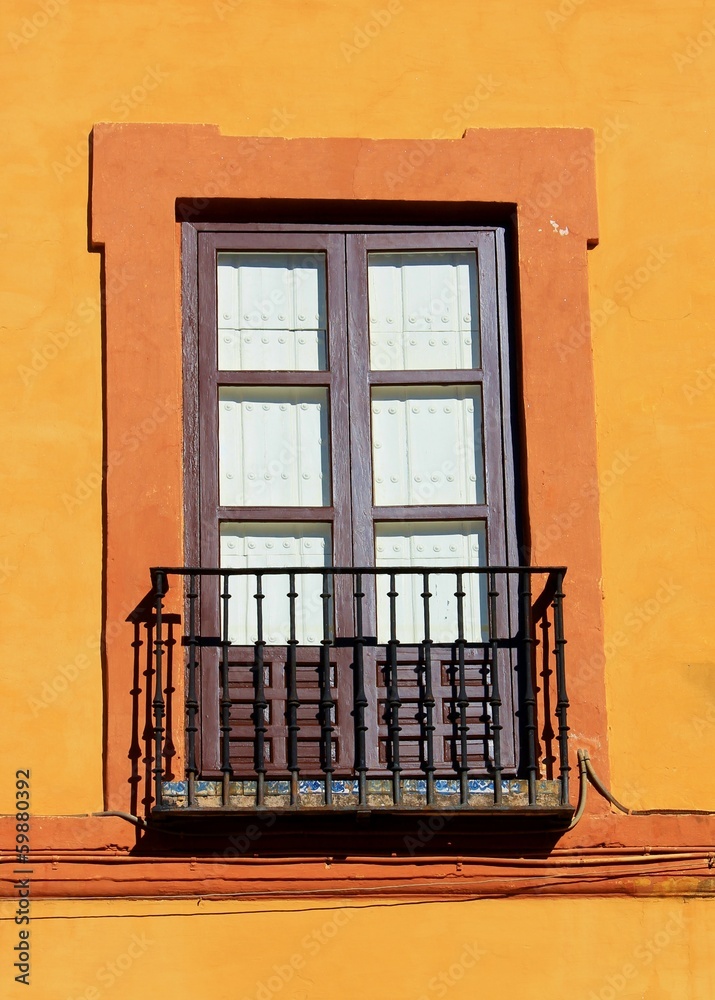 Obraz premium Window and balcony mediterranean style